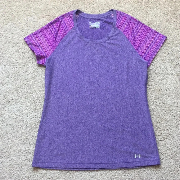 Under armour purple top sz med - Picture 1 of 5